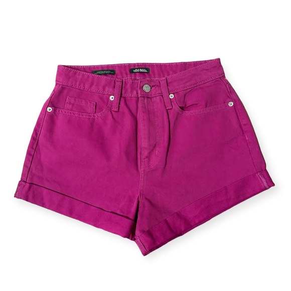 Wild Fable Magenta/Hot Pink Highest Rise Mom Denim Shorts NWT - Picture 1 of 11